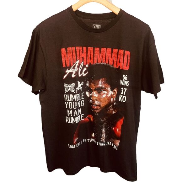 ALI Muhammad Ali Short Sleeve Graphic Athletic Tee Shirt - Picture 1 of 8